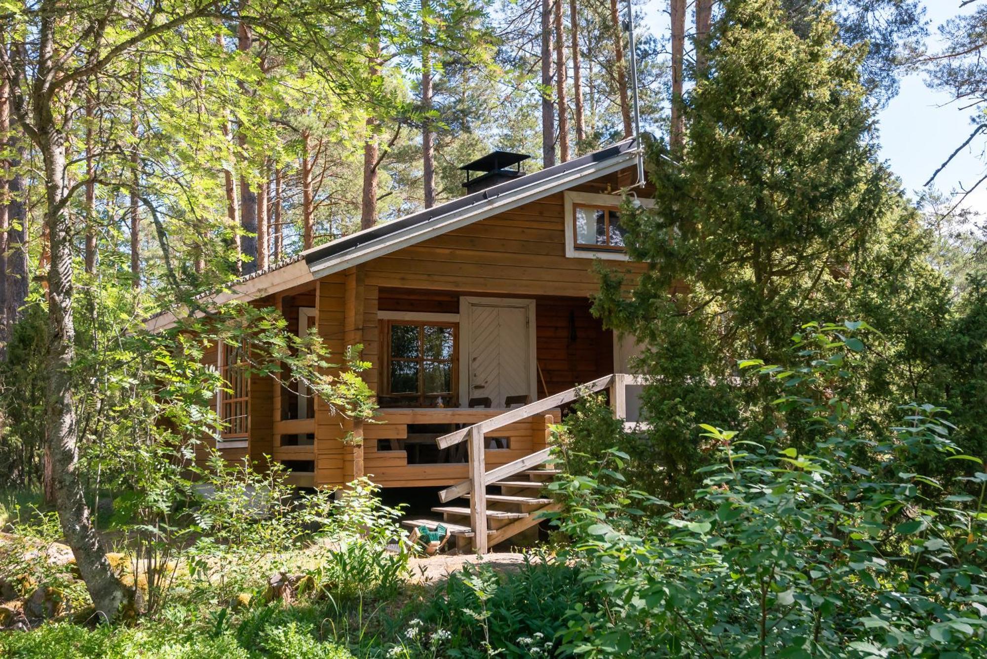 Pinetree Cottages Cozy Log Cabin Kalanti Exterior photo